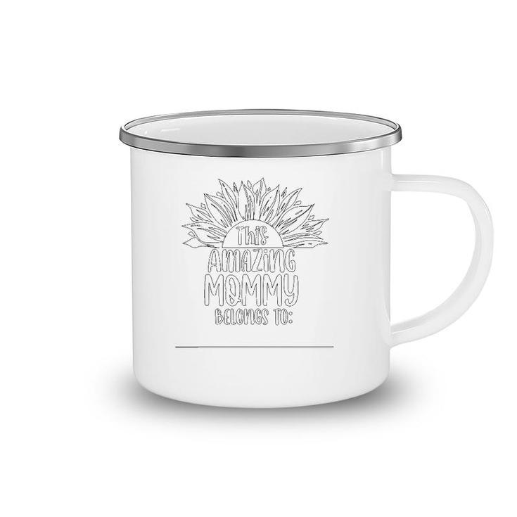 Mother's Day Craft Gift From Kid To Mommy Coloring Craft Camping Mug
