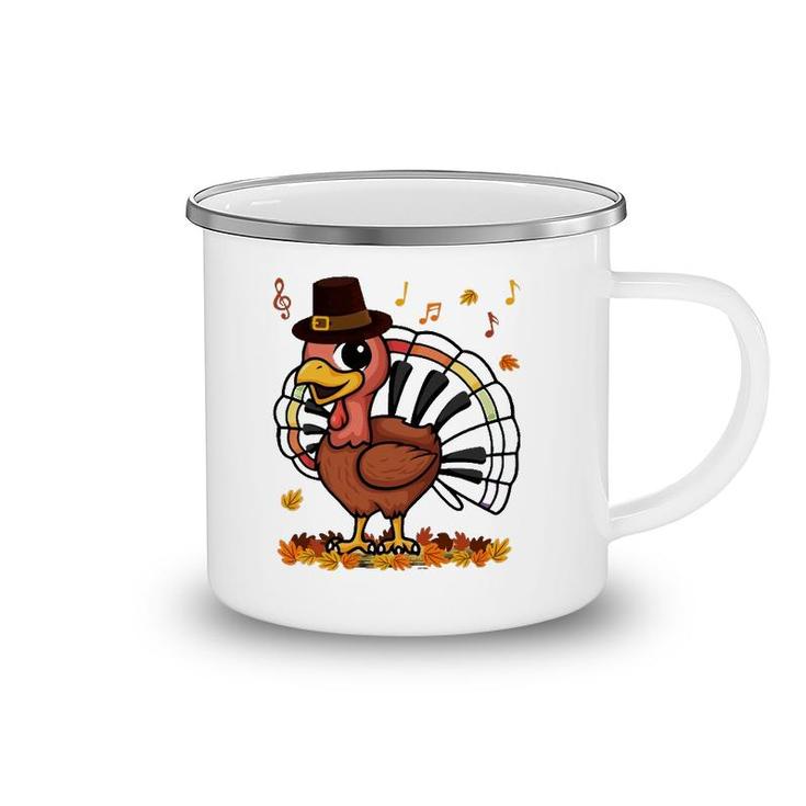 Music Piano Teachers Music Turkey Costume Happy Thanksgiving Camping Mug