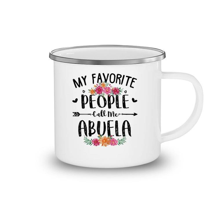 My Favorite People Call Me Abuela Tee Mother's Day Gift Camping Mug