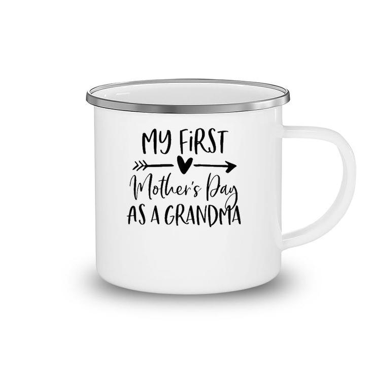 My First Mother's Day As A Grandma  New Grandma Gift Camping Mug