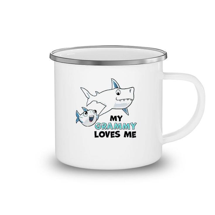 My Grammy Loves Me With Cute Sharks Baby Camping Mug
