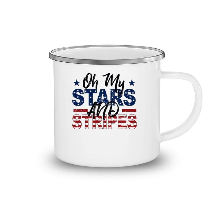 Oh My Stars And Stripes Fourth Of July Camping Mug