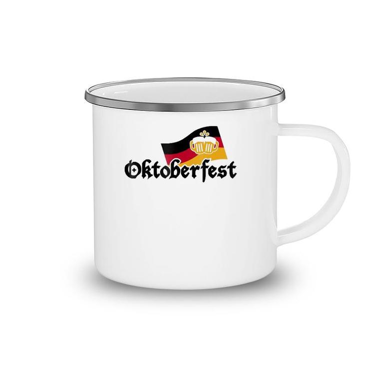 Oktoberfest Germany Flag Vintage Camping Mug