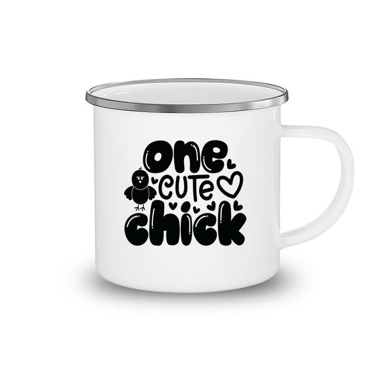 One Cute Chick Easter Day Happy Easter Day Camping Mug
