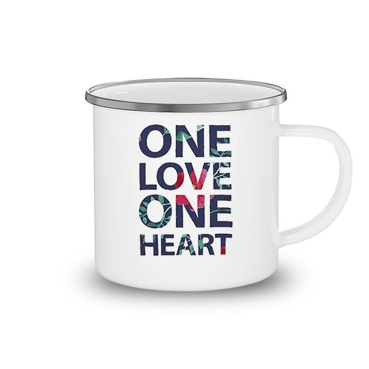 One Love One Heart Beautiful Marley Hippie Camping Mug