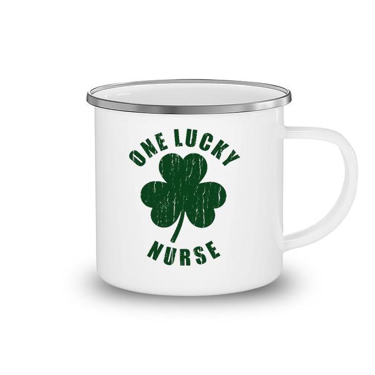 One Lucky Nurse Clover Happy St Patrick's Day  Camping Mug