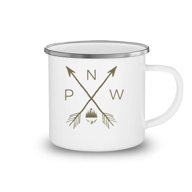 Pacific Northwest Mountain Cool Pnw Pacific Northwest Camping Mug