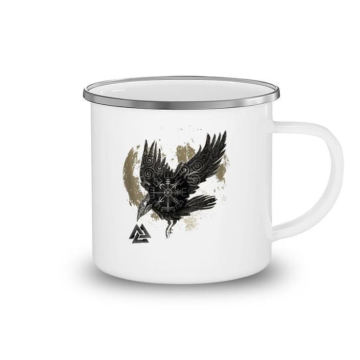 Pagan Raven Moon Viking  Camping Mug