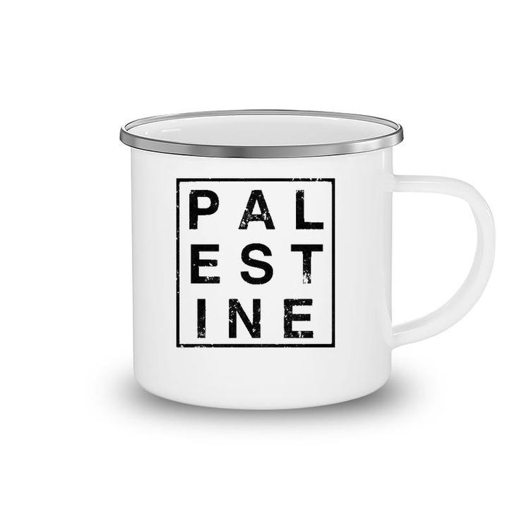 Palestine Distressed Halloween Christmas Funny Cool  Camping Mug