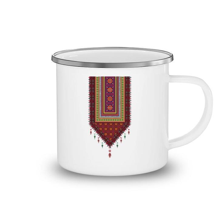 Palestine Tatreez Palestinian Designs Gift Camping Mug