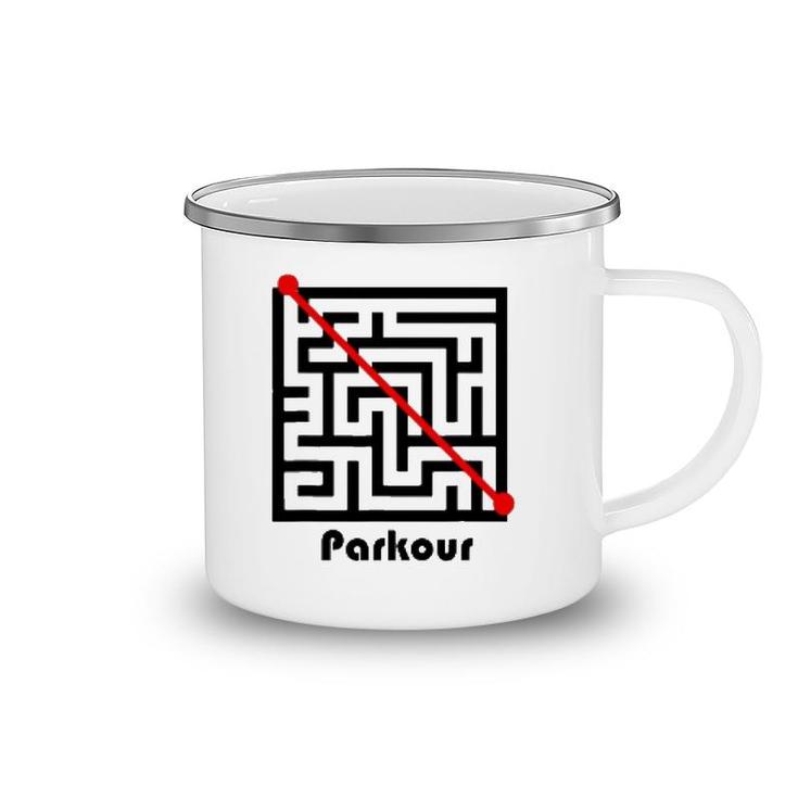 Parkour Maze Funny Freerunning Freerunner Tee Camping Mug