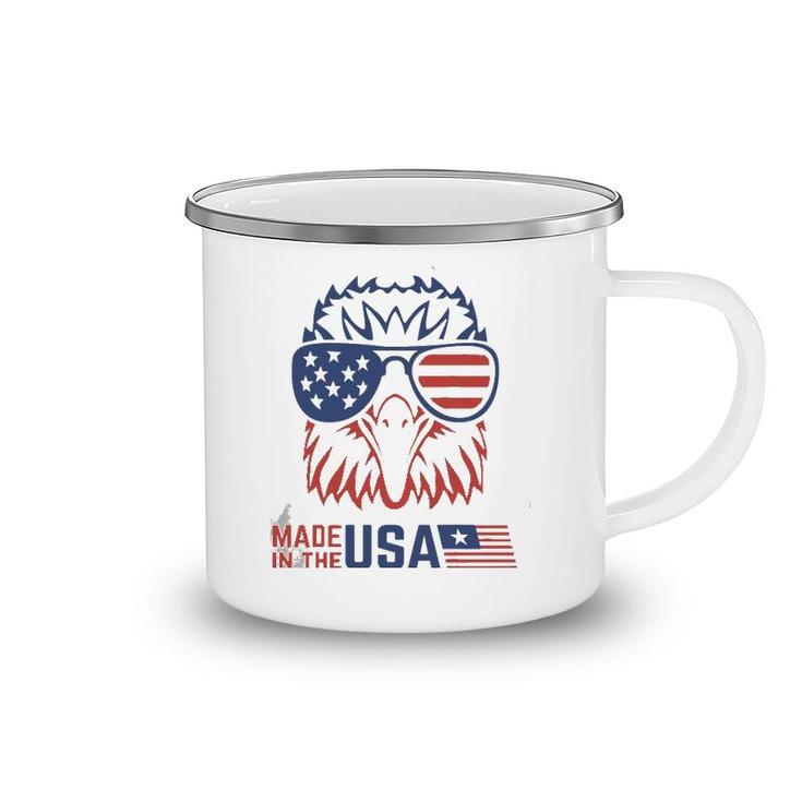 Patriotic Eagle Pride Merica America American Flag Camping Mug