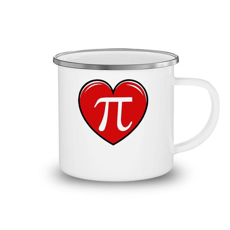 Pi Day 3 14 Heart Pocket Funny Math Teacher Camping Mug