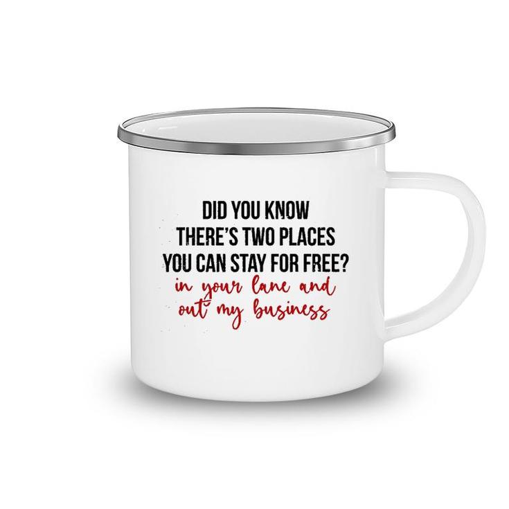 Places You Can Stay For Free Camping Mug