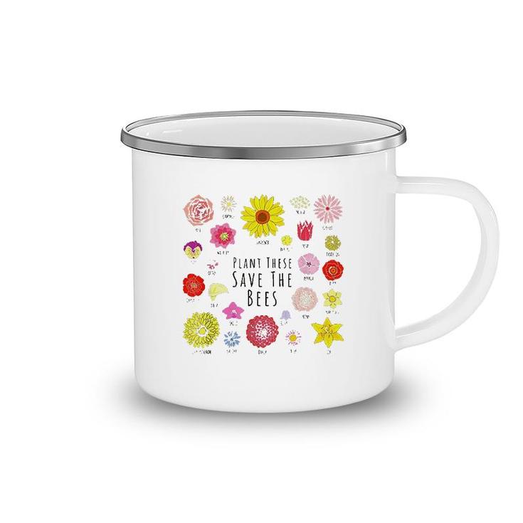 Plant These Save The Bees Camping Mug