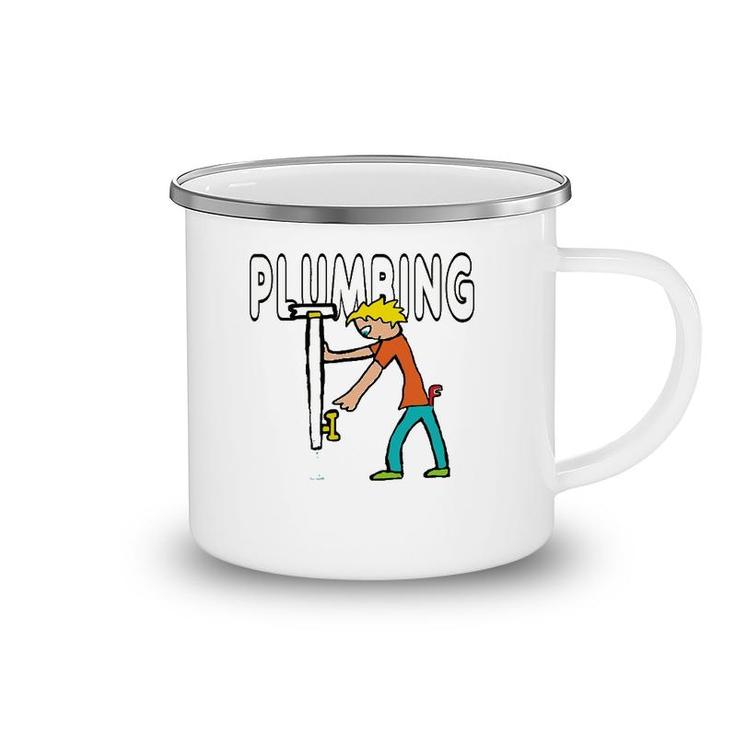 Plumber Plumbing Plumber Worker  Camping Mug