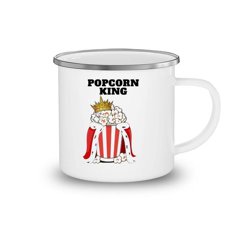 Popcorn King Mens Popcorn Lover  Cute Popcorn Camping Mug