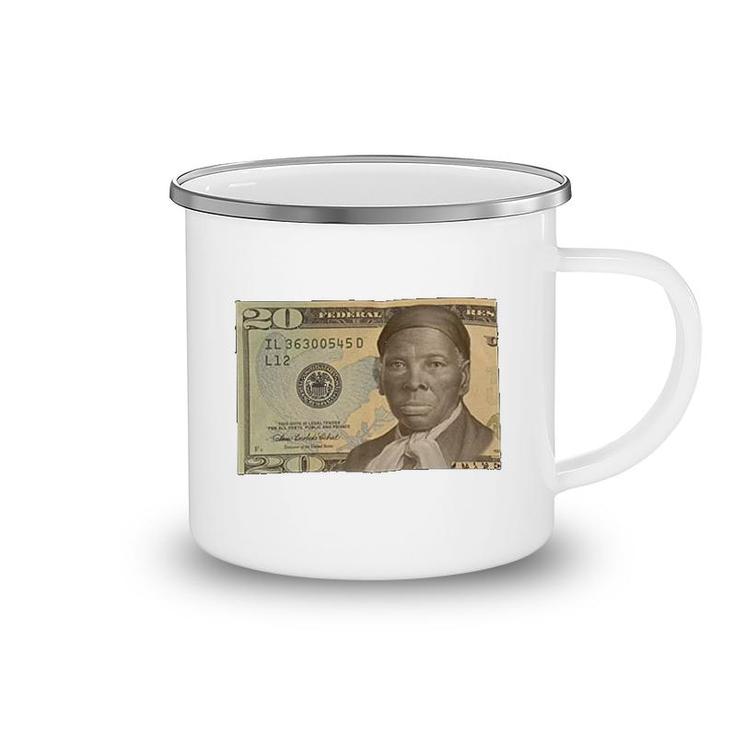 Popular Juneteenth Harriet Tubman 20 Dollar Bill Camping Mug