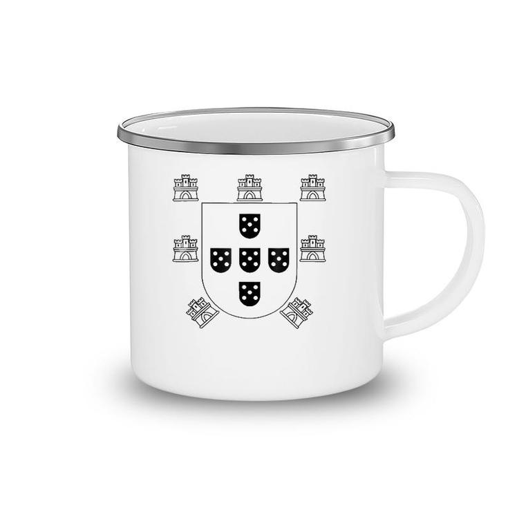 Portugal Emblem Portuguese Crest Graphic Tee Camping Mug