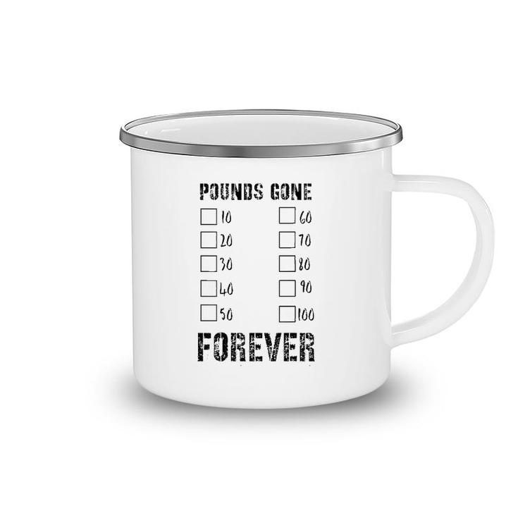 Pounds Gone Forever 10 To 100 Lbs Lost, Track The New You Camping Mug