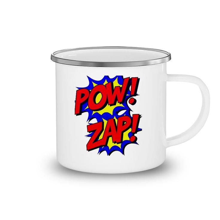 Pow Zap Superhero Lover Tee Camping Mug