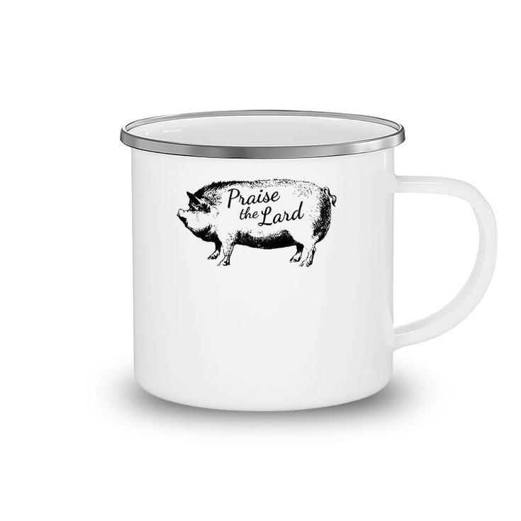 Praise The Lard Funny Pig Barbeque Camping Mug