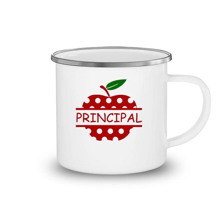 Principal School Principal Teacher Life Apple Camping Mug