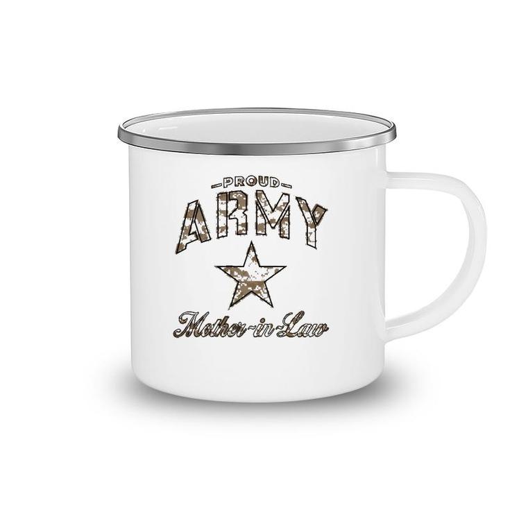Proud Army Mother In Law Mother's Day Camping Mug