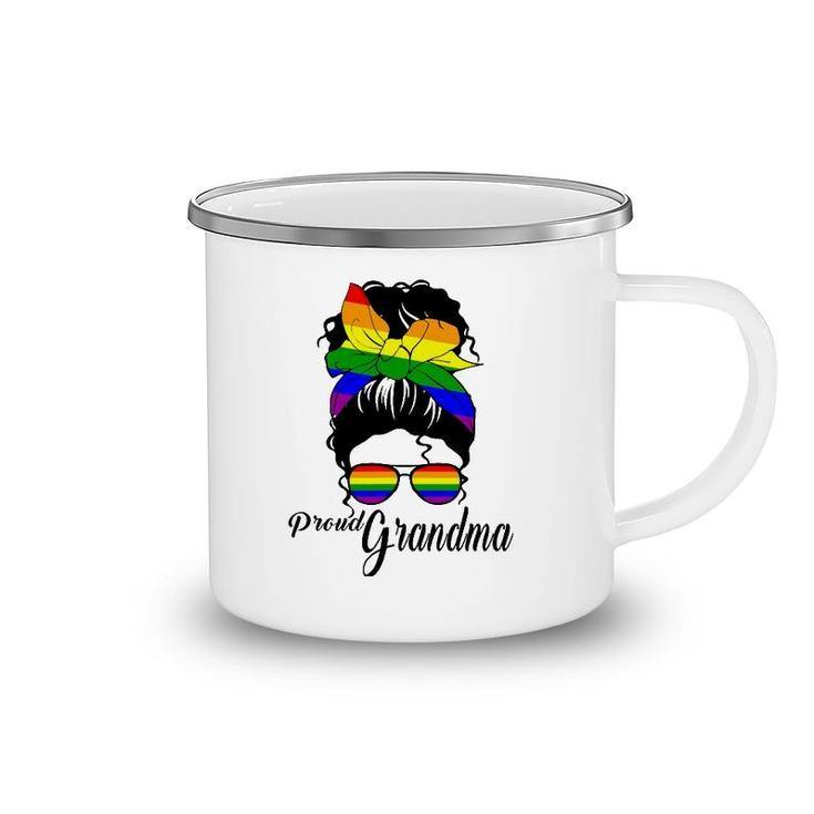Proud Grandma Mothers-Day Gay Pride Lgbt-Q Grandmom Camping Mug