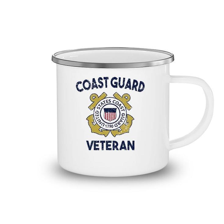 Proud Us Coast Guard Veteran Military Pride Camping Mug