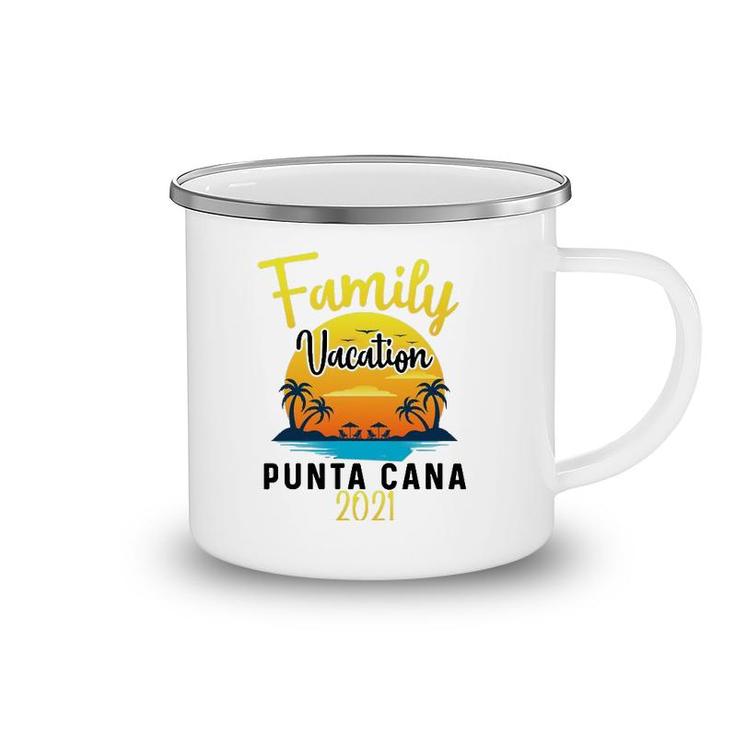 Punta Cana Family Vacation 2021 Matching Dominican Republic Camping Mug