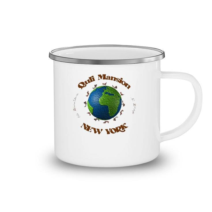 Quli Mansion Dog World New York Camping Mug