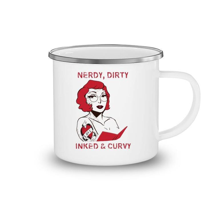 Reader Dirty Inked Curvaceous Tattoo Lady Camping Mug