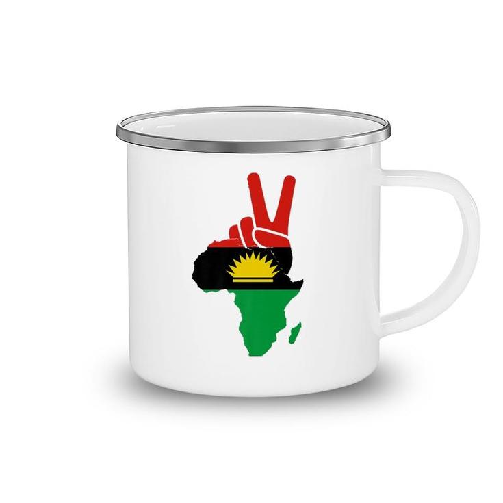Republic Of Biafra Nigeria Biafran Peace Flag Of Biafra Premium Camping Mug