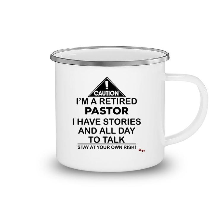 Retirement Gift For Retired Pastor Camping Mug