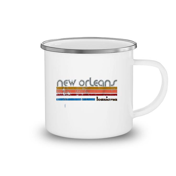 Retro New Orleans Camping Mug