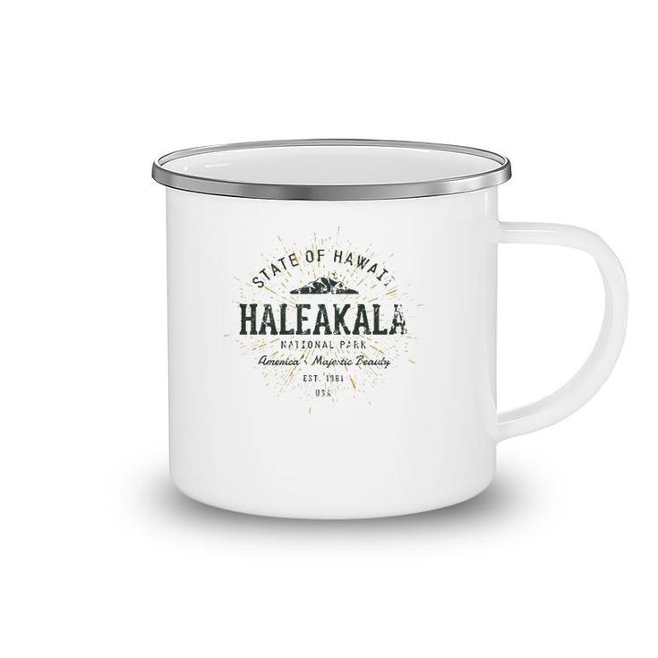 Retro Style Vintage Haleakala National Park Camping Mug