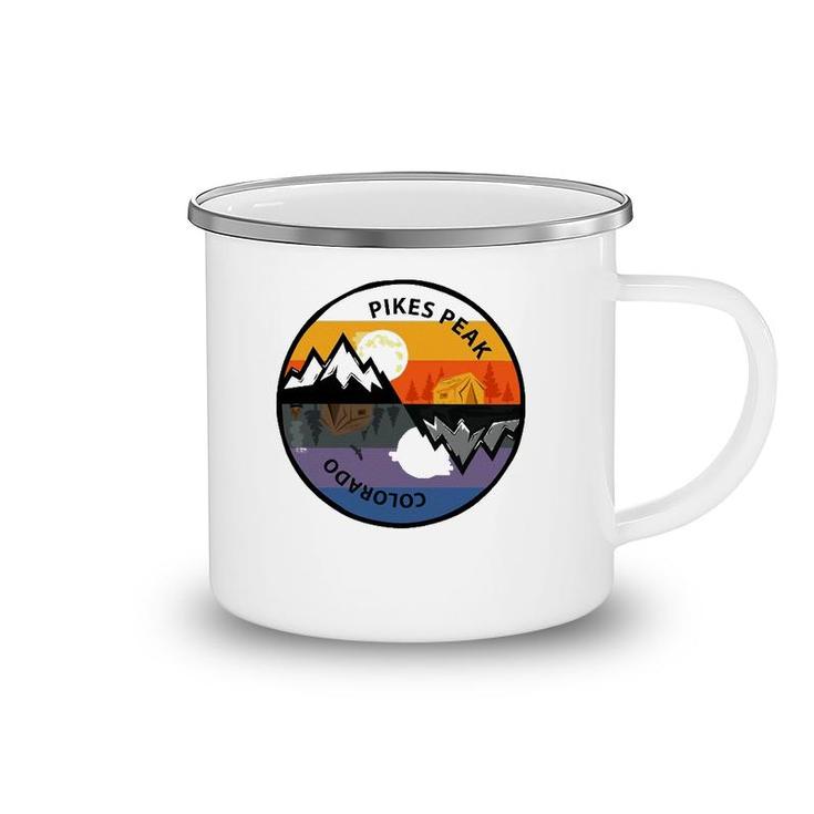 Retro Vintage Pikes Peak, Colorado Souvenir Camping Camping Mug