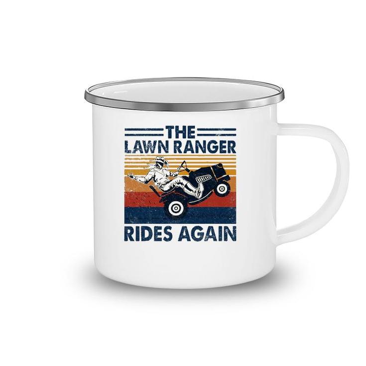 Retro Vintage The Lawn Ranger Rides Again Camping Mug