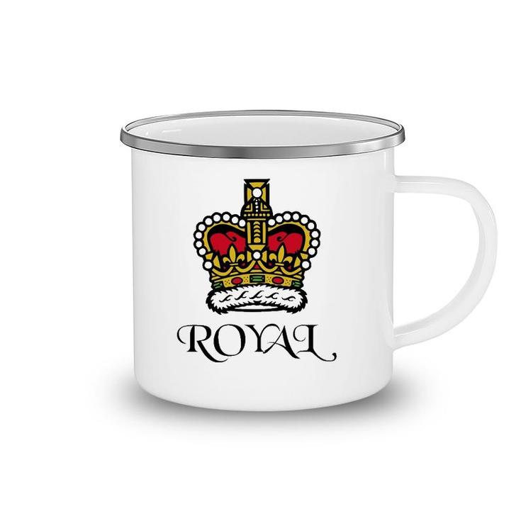 Royal Crown Of King Queen Camping Mug