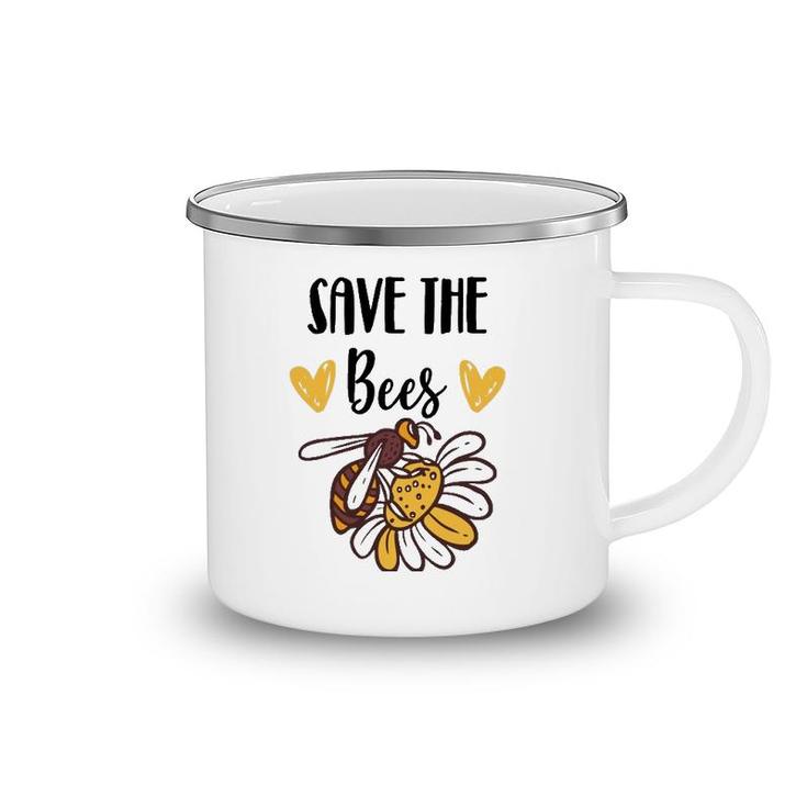 Save The Bees Honey Environmentalist Pullover Camping Mug