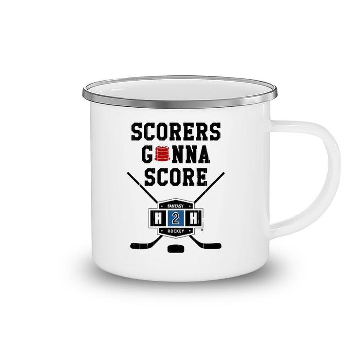 Scorers Gonna Score In Fantasy Hockey Camping Mug