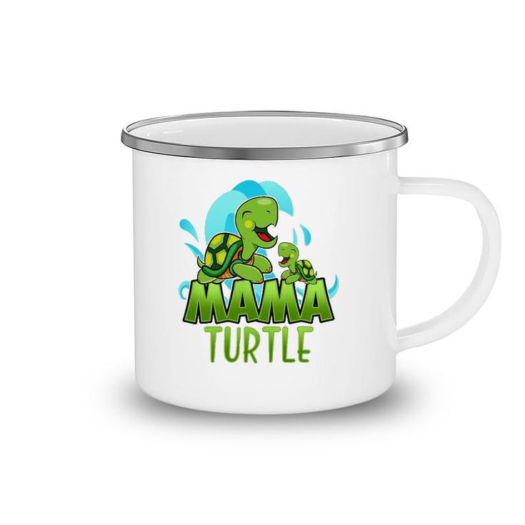 Sea Turtle Family Mama Child Mother Laughing Family Group Camping Mug