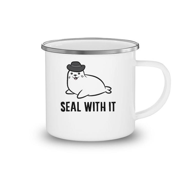 Seal With It Cute Seal Animal Lover Camping Mug