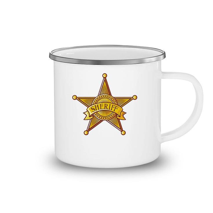 Sheriff Badge Uniforms Costume Gift Camping Mug