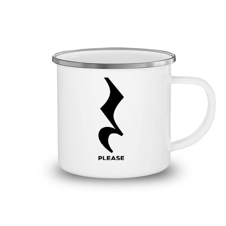 Silence Please Quarter Rest Musical Note Music Camping Mug