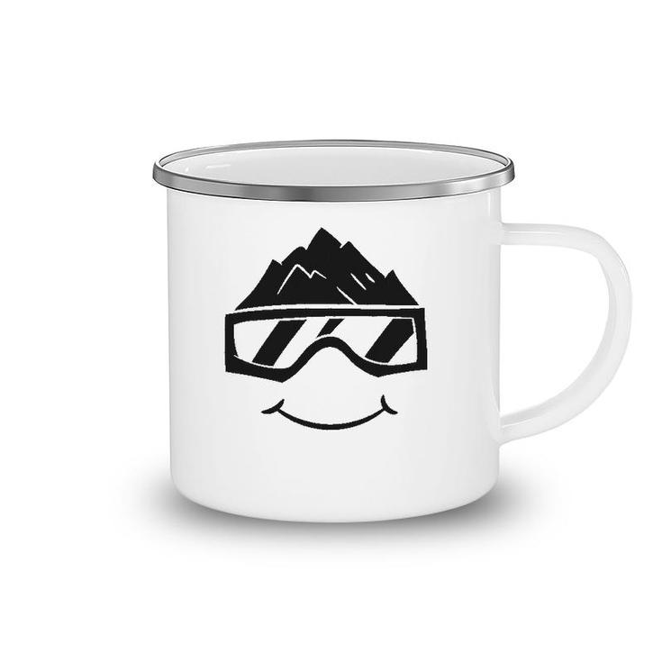 Ski Snowboard Skiing Goggles Snow Wintersport Skiing Camping Mug