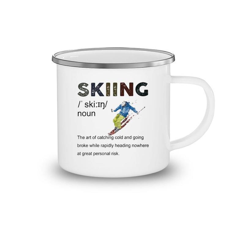 Skiing Definition Camping Mug