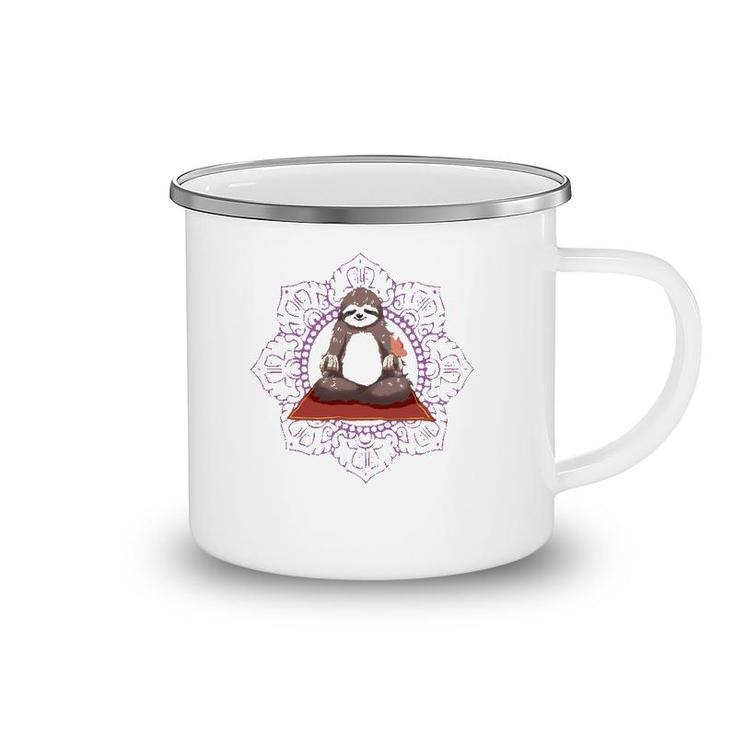 Sloth Yoga Gift I Funny Meditation Workout Tee Camping Mug