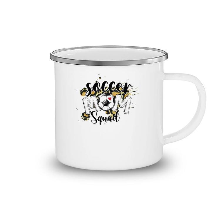 Soccer Mom Squad Mother's Day Leopard Camping Mug